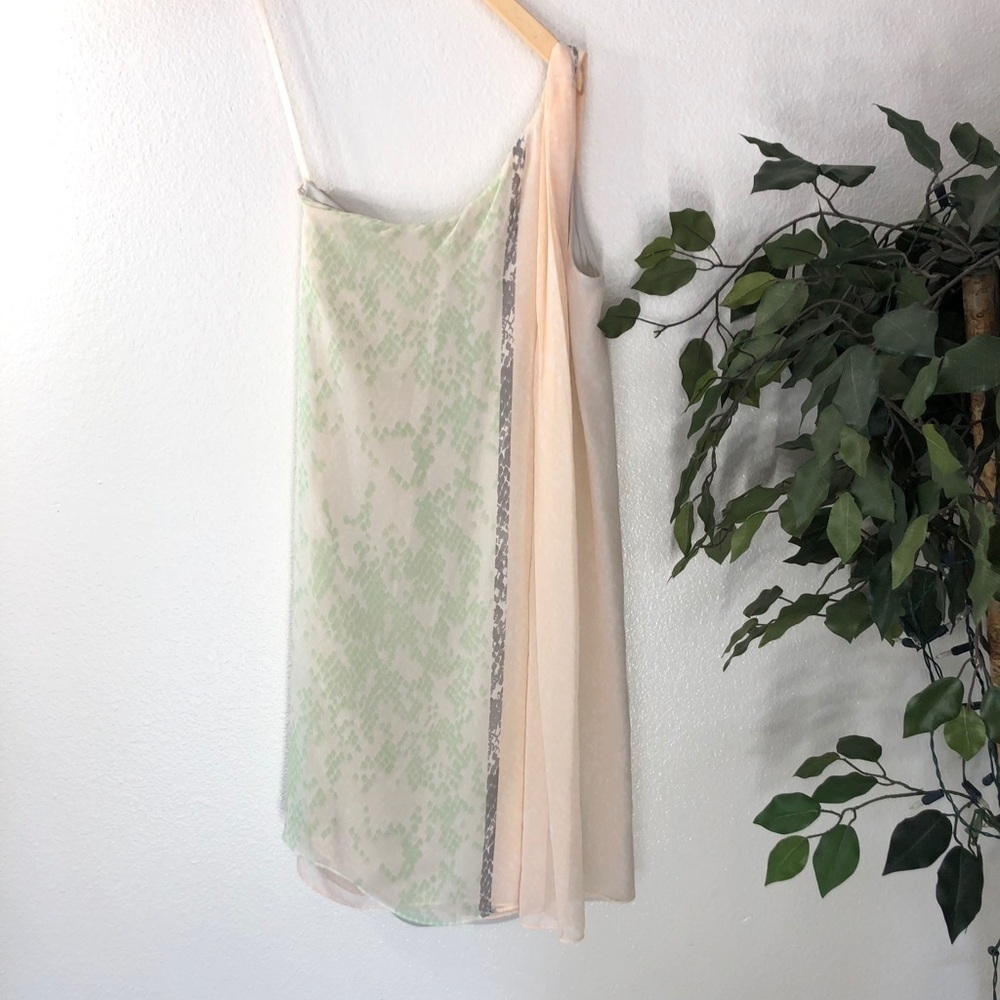 Diane Von Furstenberg Snake Print Pastel Dress